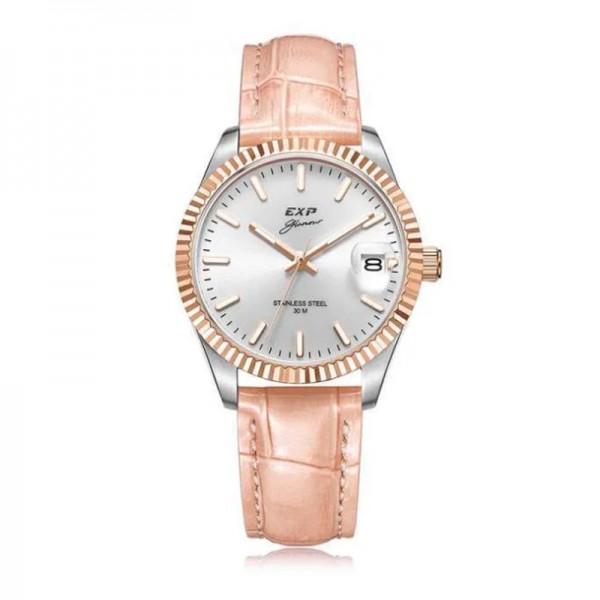 Expedition 6865 Silver Rosegold Leather Lady LDLTRSL